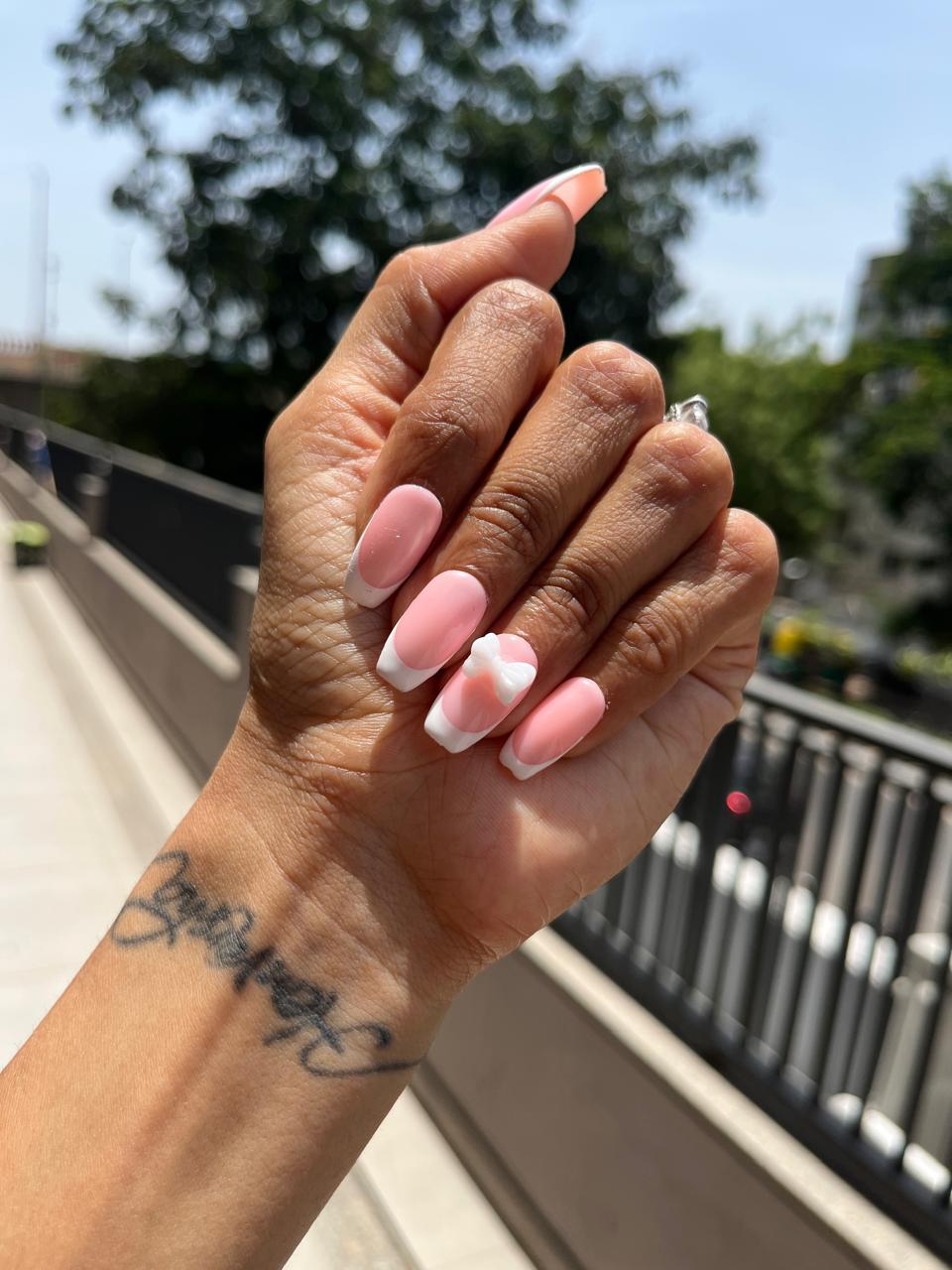 Classic White French (Bow)